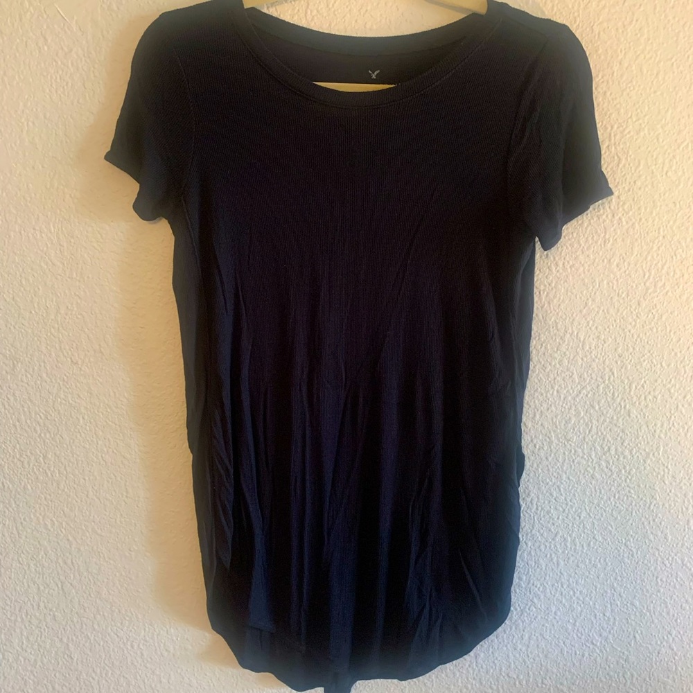 Soft & Sexy American Eagle Black Tee - XS/S
